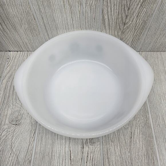 Vintage Glasbake Mixing Bowl 2QT Daisy Floral USA 8in Ovenware Bakeware Pyrex Er - Picture 3 of 7